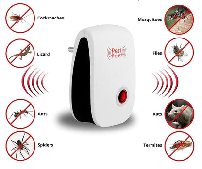 Pest Repeller- Ultrasonic Pest Repeller for Mosquito, Cockroaches, etc  Insect Pest Control Electric Pest Repelling (Pack of 1)